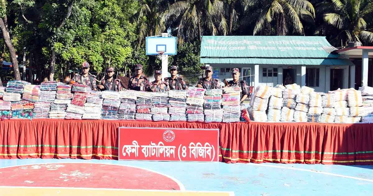 ফেনী সীমান্তে দুই দিনে কোটি টাকা মূল্যের ভারতীয় মালামাল জব্দ