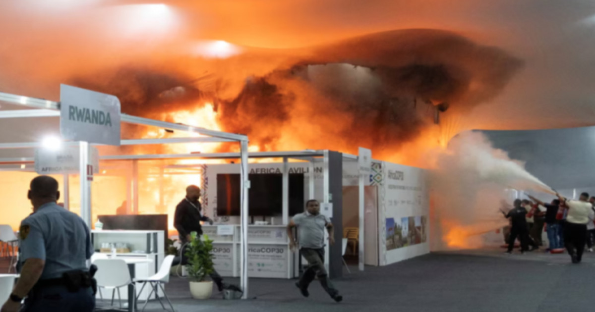 জাতিসংঘের জলবায়ু সম্মেলনে ভয়াবহ অগ্নিকাণ্ড