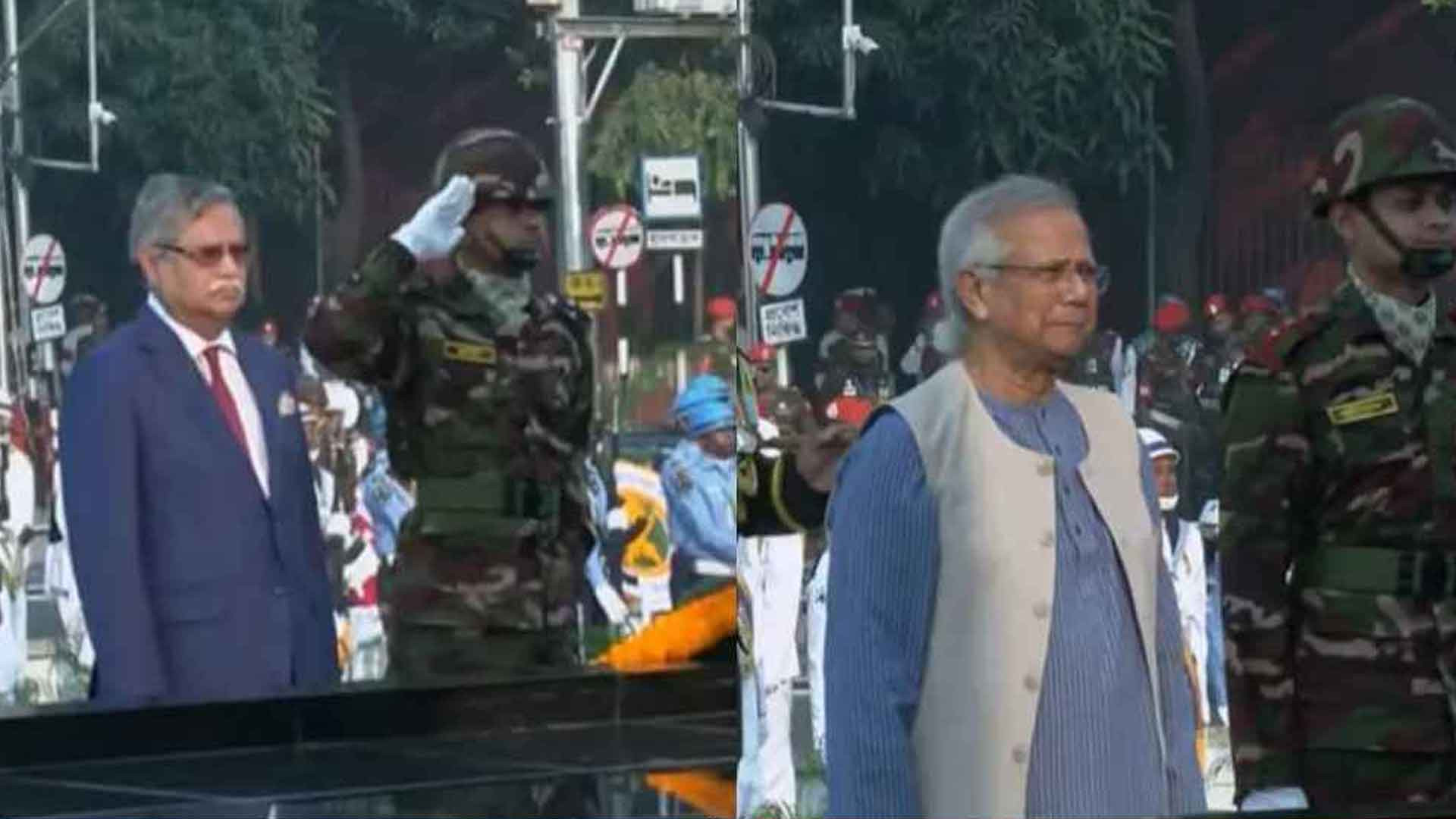 শিখা অনির্বাণে রাষ্ট্রপতি-প্রধান উপদেষ্টার শ্রদ্ধা