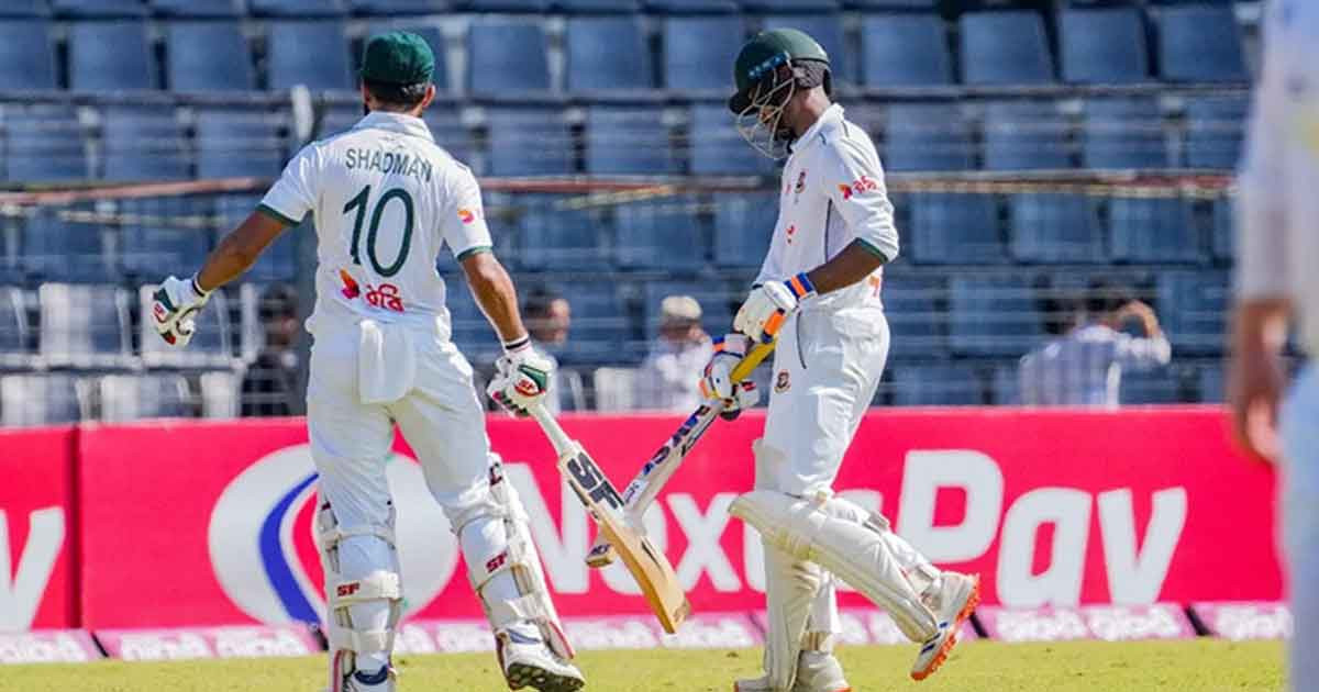 জয়-সাদমানের ফিফটি, তৃতীয় দিন শেষে বাংলাদেশের লিড কত?