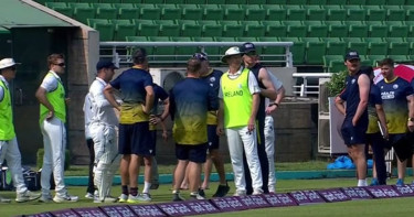 ভূমিকম্পে তিন মিনিট বন্ধ বাংলাদেশের খেলা