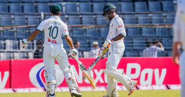 জয়-সাদমানের ফিফটি, তৃতীয় দিন শেষে বাংলাদেশের লিড কত?