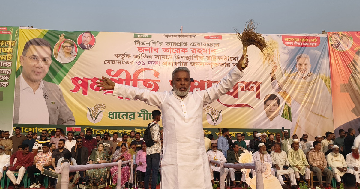 ‘ধানের শীষের প্রচারণা তৃণমূলেই জনপ্রিয়তার ঢেউ তুলেছে’