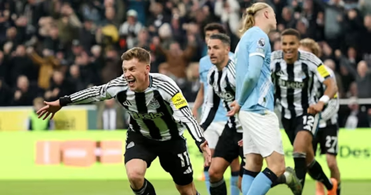 শ্বাসরুদ্ধকর ম্যাচে ম্যানসিটিকে হারাল নিউক্যাসল