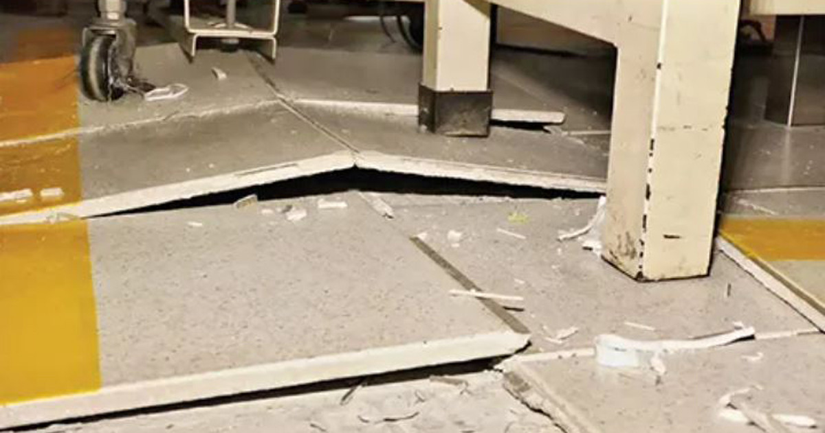 ফাটল আতঙ্ক, ভবন থেকে নামতে গিয়ে অর্ধশতাধিক শ্রমিক আহত