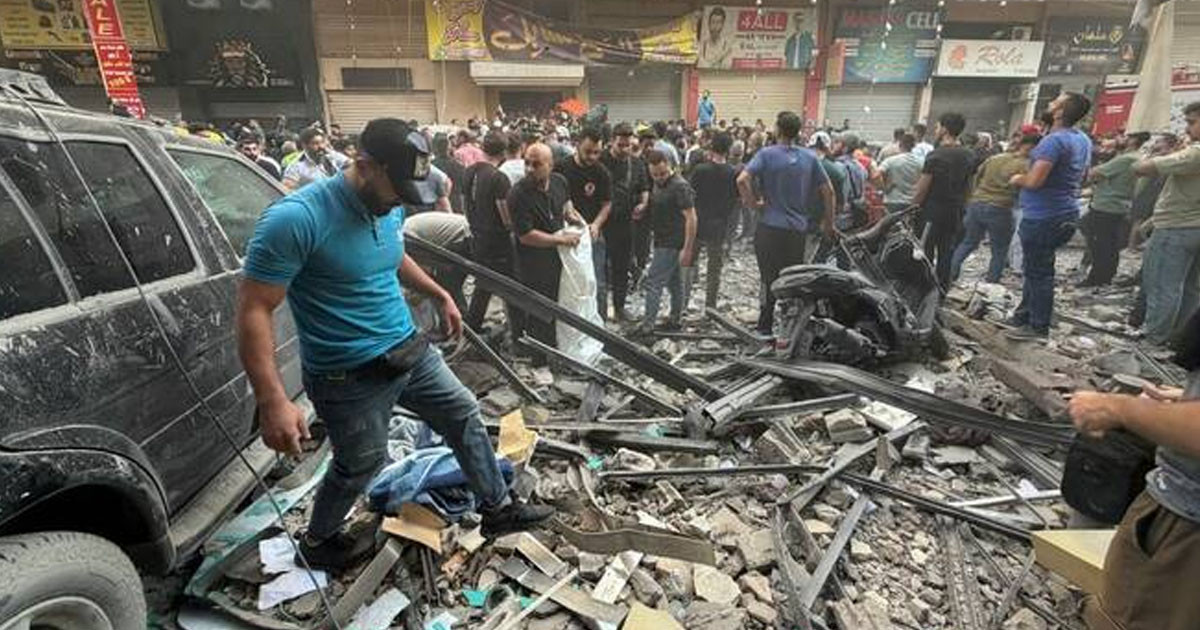 বৈরুতে ‘হিজবুল্লাহ প্রধানকে লক্ষ্য করে’ ইসরায়েলি বিমান হামলা, বহু হতাহত