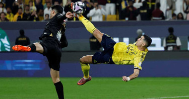 রোনালদোর চোখধাঁধানো বাইসাইকেল গোল, আল নাসরের জয়