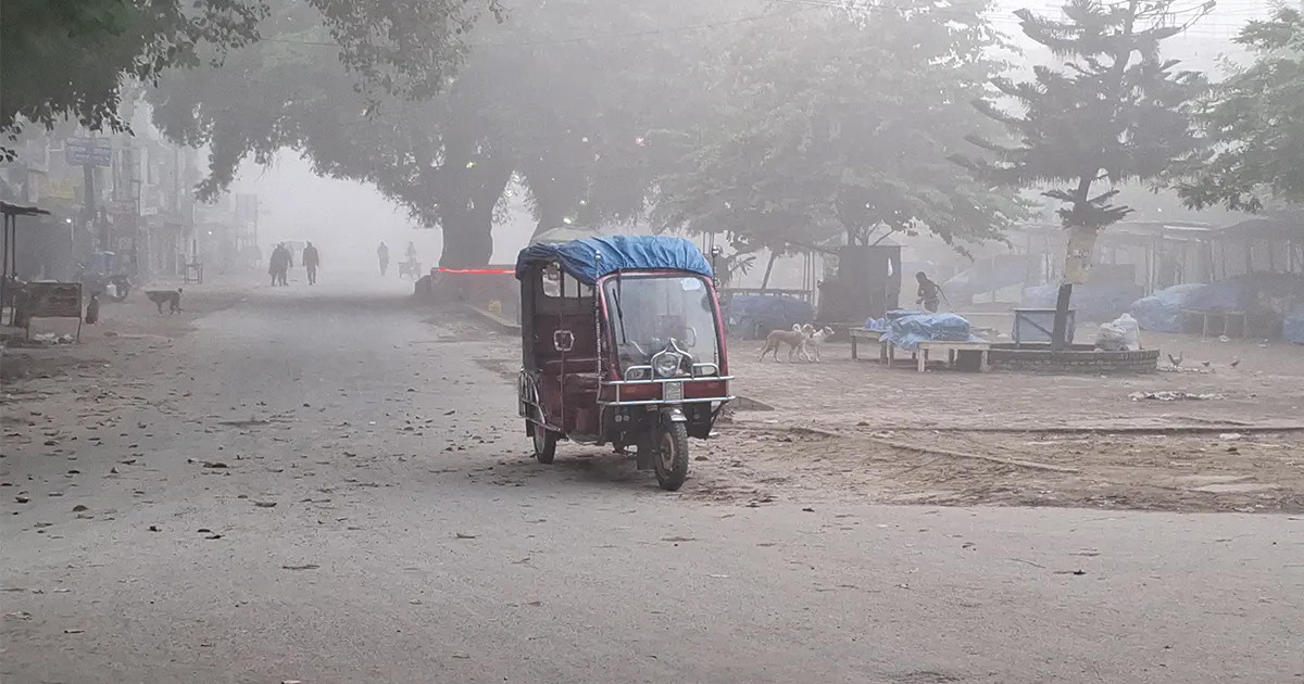 শীতে কাঁপছে তেঁতুলিয়া