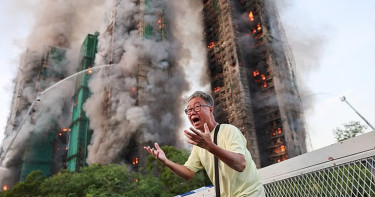 হংকংয়ে দুই হাজার আবাসিক ইউনিটের ভবনে ভয়াবহ আগুন, নিহত ৪