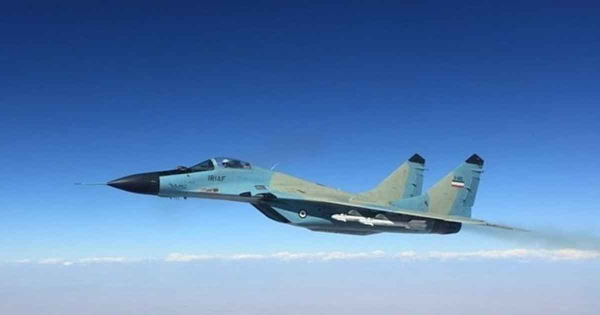 তেহরানের আকাশে রাশিয়ার মিগ-২৯ যুদ্ধবিমান