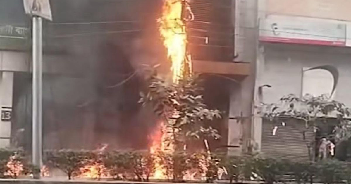 মহাখালীতে আগুন