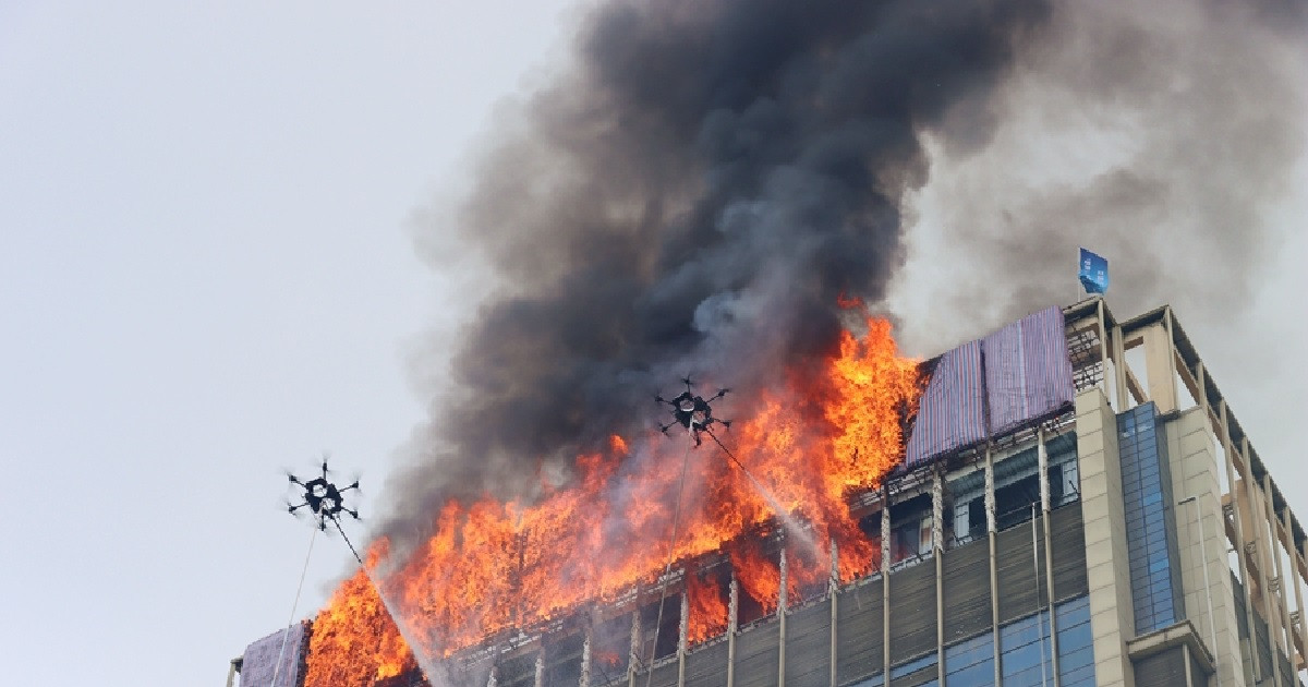 উঁচু ভবনে অগ্নিকাণ্ড ঠেকাতে বিশেষ অভিযান চীনের