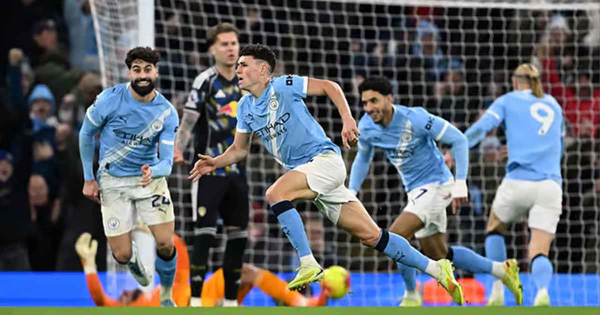 দুই মঞ্চে হতাশার পর ফোডেনের জোড়া গোলে জয়ে ফিরলো ম্যান সিটি