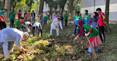 পরিবেশ সুরক্ষায় বসুন্ধরা শুভসংঘের উদ্যোগে পরিচ্ছন্নতা-বৃক্ষরোপণ অভিযান