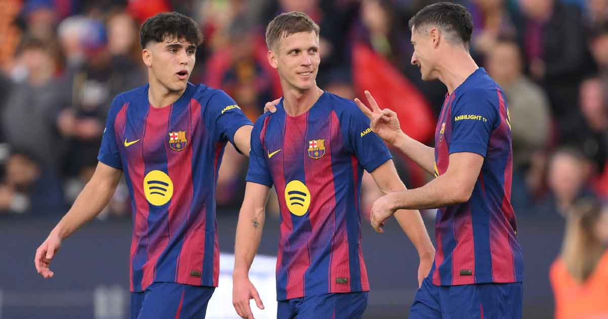 অলমোর জোড়া গোলে আলাভেসকে হারিয়ে লা লিগার শীর্ষে বার্সেলোনা