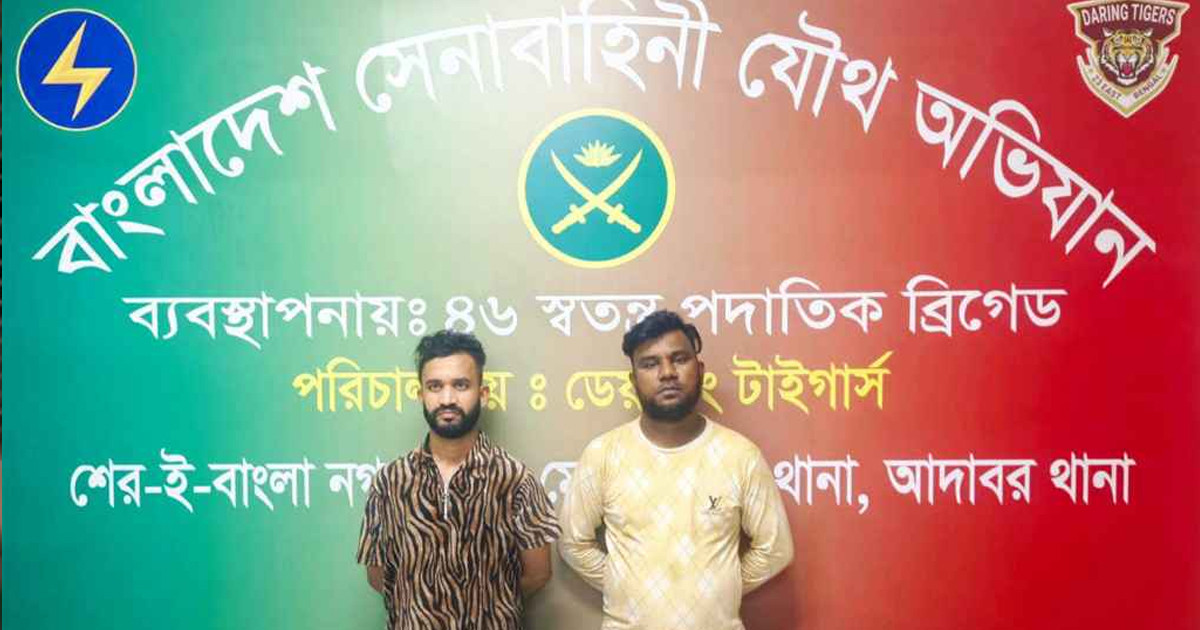 মোহাম্মদপুরে শীর্ষ সন্ত্রাসী বুনিয়া সোহেল ২ সহযোগীসহ গ্রেপ্তার, উদ্ধার গুলিসহ ২ টি পিস্তল