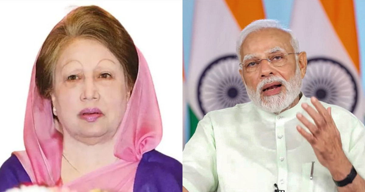 বেগম খালেদা জিয়ার দ্রুত সুস্থতা কামনা করলেন নরেন্দ্র মোদি