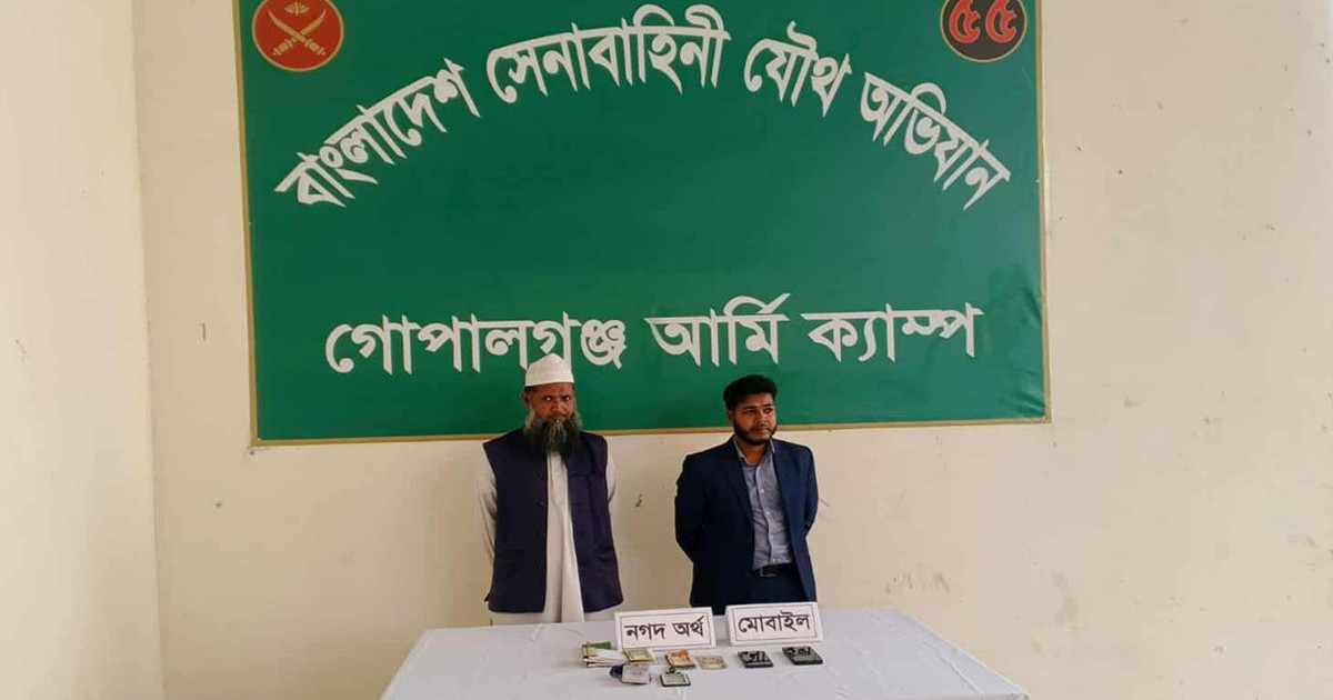 গোপালগঞ্জে ভুয়া সাংবাদিক সেজে চাঁদাবাজি করতে গিয়ে আটক ২