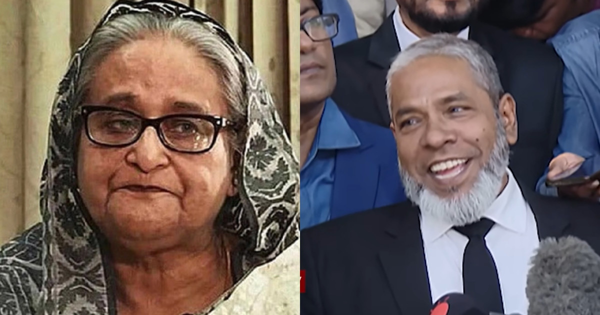 গুমের দুই মামলায় হাসিনার নতুন আইনজীবী সেই আমির হোসেন