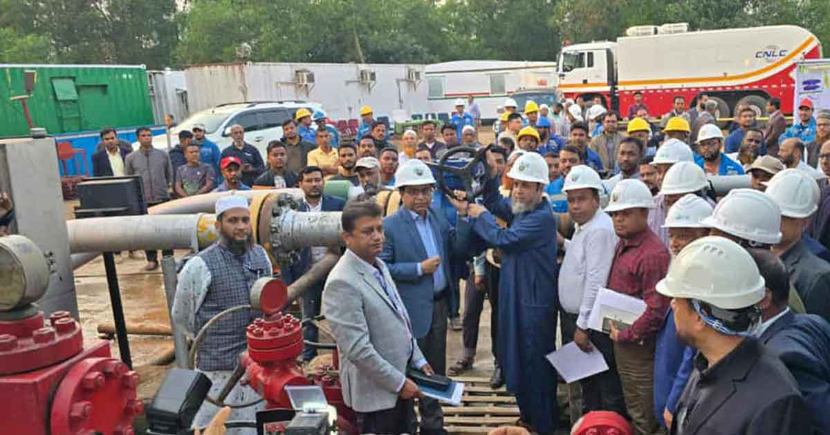 জাতীয় গ্রিডে যুক্ত হলো নতুন ২৬ মিলিয়ন ঘনফুট গ্যাস