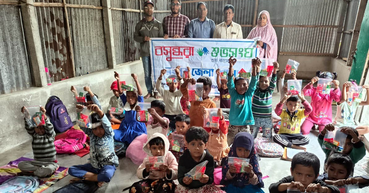 রংপুরে শীতে শিশুদের স্বাস্থ্য সুরক্ষাসামগ্রী উপহার
