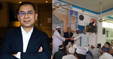 কড়াইল বস্তিতে আগুনে ক্ষতিগ্রস্ত মসজিদে তারেক রহমানের অনুদান