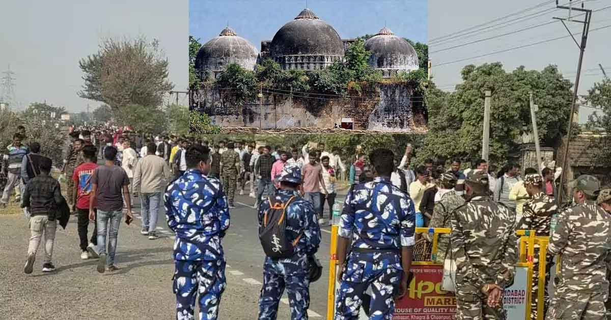 ৩৩ বছর পর ‘বাবরি মসজিদ’ নির্মাণে মানুষের ঢল