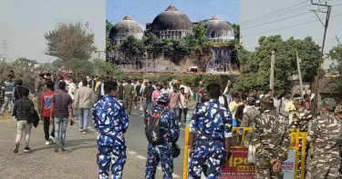 ৩৩ বছর পর ‘বাবরি মসজিদ’ নির্মাণে মানুষের ঢল