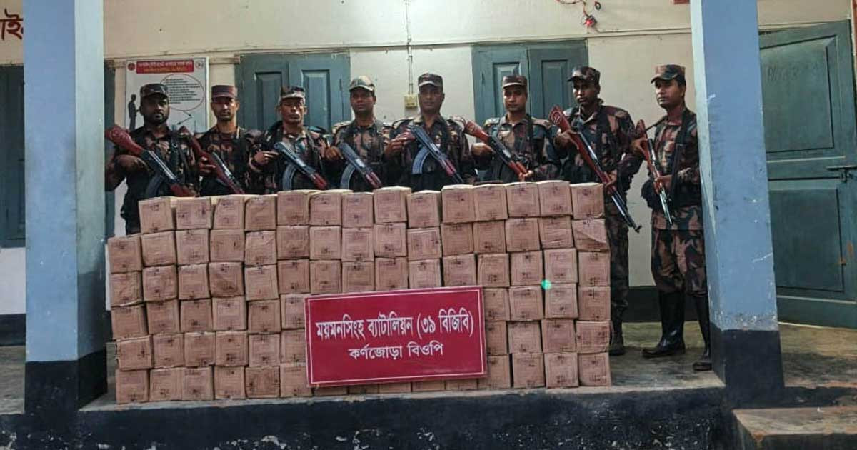 শেরপুরে খড়ের গাদায় মিললো সাড়ে ৬ হাজার পিস ভারতীয় সাবান