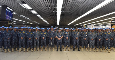 দক্ষিণ সুদানে জাতিসংঘ শান্তিরক্ষা মিশনে যোগ দিতে নৌবাহিনীর ৯৯ সদস্যের ঢাকা ত্যাগ