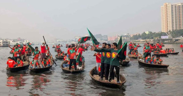 বিজয় দিবসে জবি শিবিরের ব্যতিক্রমী নৌ র‍্যালি