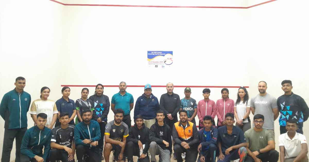 ৩য় বিশ্ব স্কোয়াশ ফেডারেশন লেভেল-১ কোচিং কোর্স শুরু