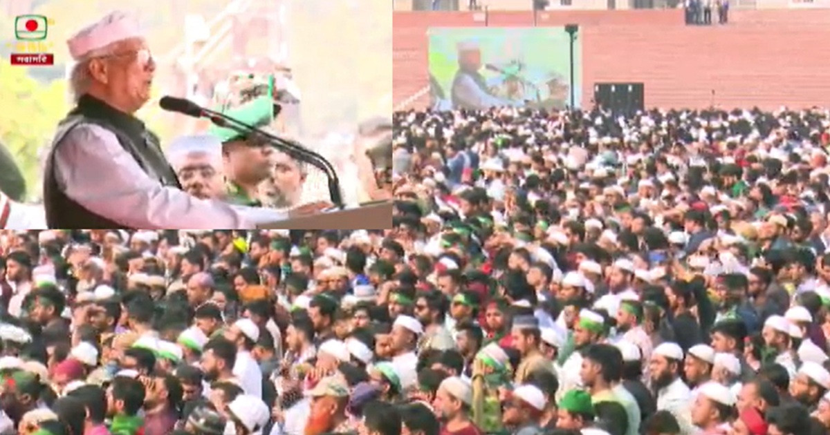 ওসমান হাদির জানাজায় অংশ নিতে সংসদের দক্ষিণ প্লাজায় প্রধান উপদেষ্টা