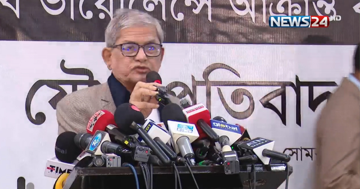 গণমাধ্যমে হামলা গণতন্ত্র ও জুলাই যুদ্ধের ওপর আঘাত: মির্জা ফখরুল