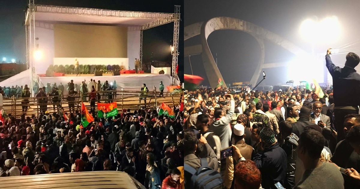 সূর্য ওঠার আগেই জনতার মহাসমুদ্র তারেক রহমানের সংবর্ধনাস্থল