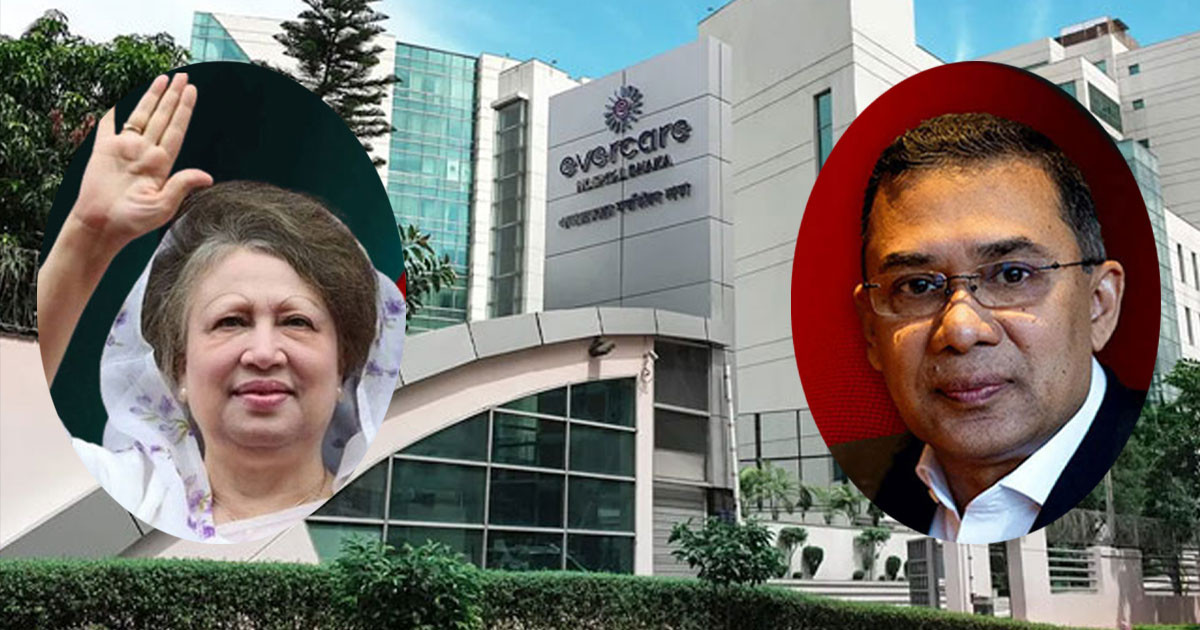 এভারকেয়ার হাসপাতালে মায়ের কাছে তারেক রহমান