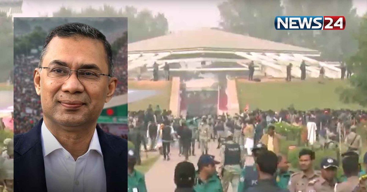 শহীদ জিয়াউর রহমানের মাজারে তারেক রহমান