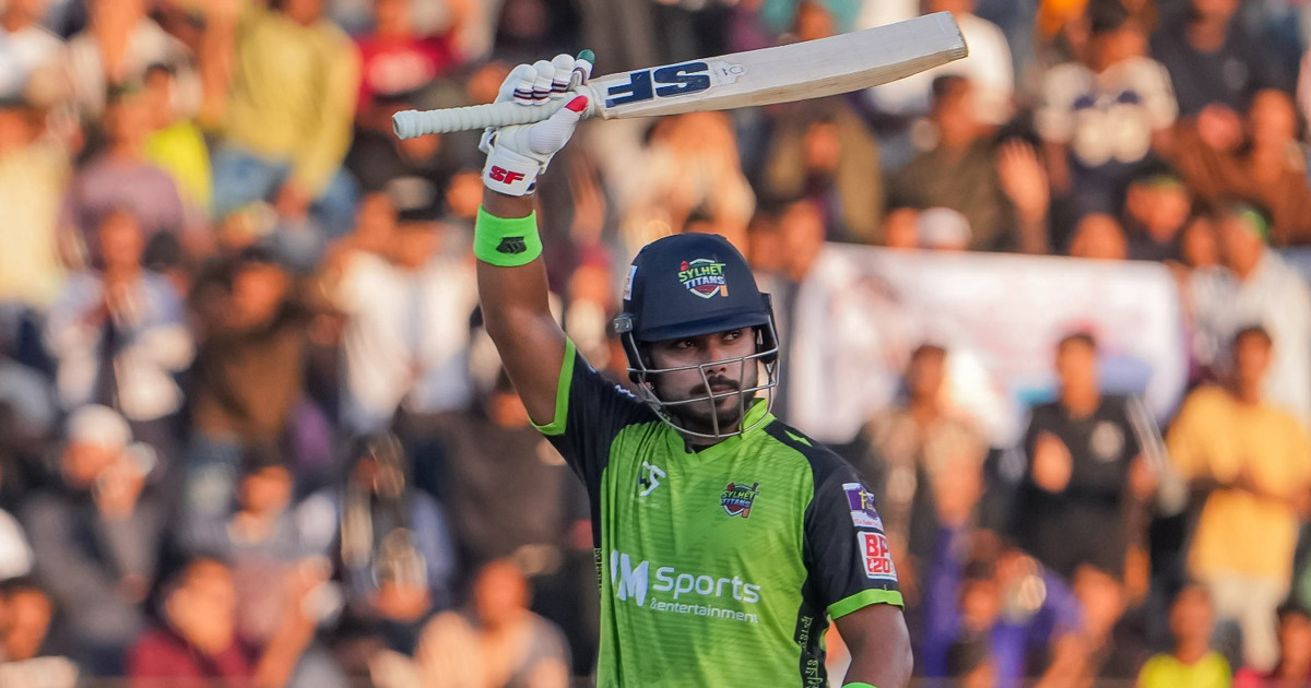 ইমন ঝড়ে রাজশাহীকে বড় টার্গেট দিলো সিলেট