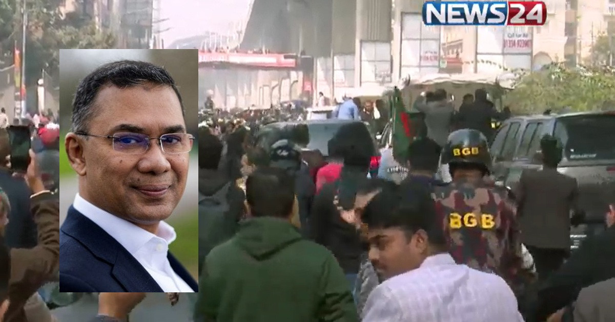 শহীদ হাদির কবর জিয়ারত শেষে ইসির পথে তারেক রহমান