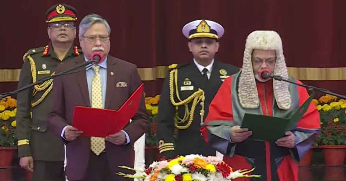 শপথ নিলেন ২৬তম প্রধান বিচারপতি জুবায়ের রহমান চৌধুরী