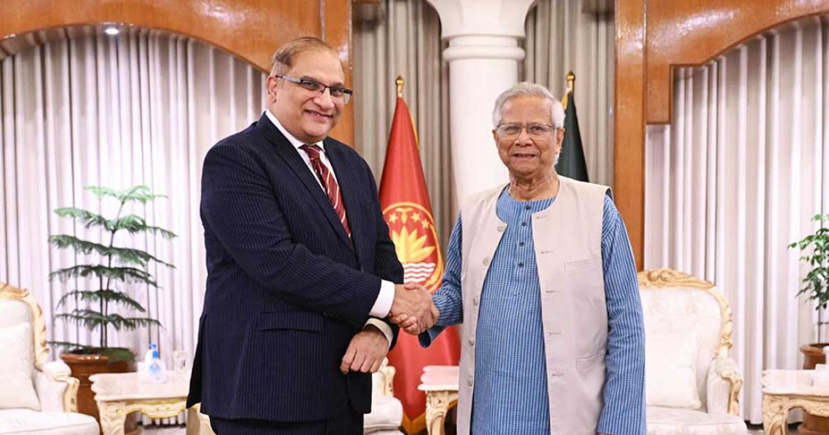 প্রধান উপদেষ্টার সঙ্গে পাকিস্তান হাইকমিশনারের সাক্ষাৎ