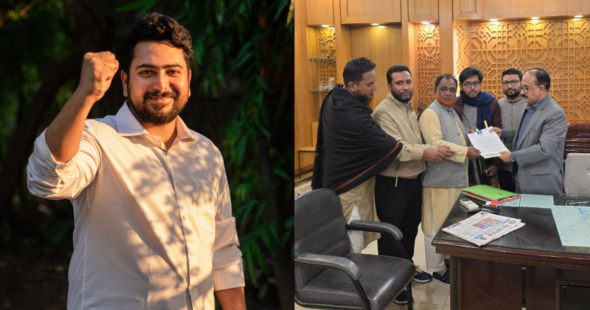 ঢাকা-১১ আসনে মনোয়নপত্র জমা দিলেন নাহিদ ইসলাম