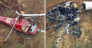 যুক্তরাষ্ট্রে মুখোমুখি সংঘর্ষে ২ হেলিকপ্টার বিধ্বস্ত