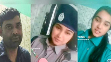 পুলিশের পোশাক পরে স্ত্রীর টিকটক, স্বামী প্রত্যাহার