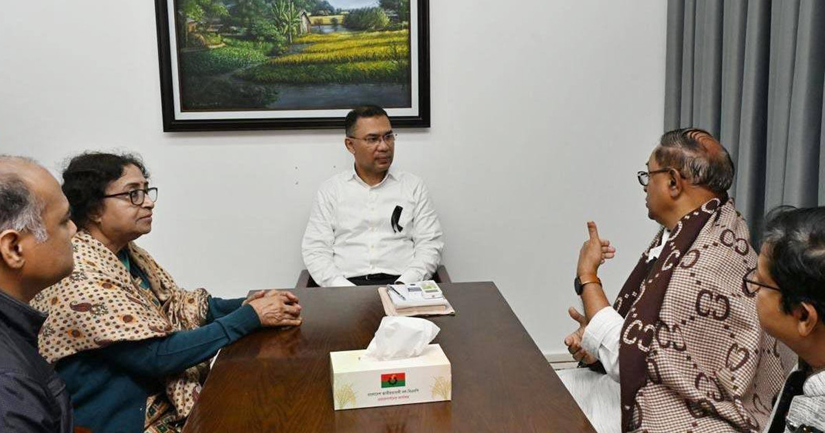 তারেক রহমানের সঙ্গে সাইফুল হকের সাক্ষাৎ