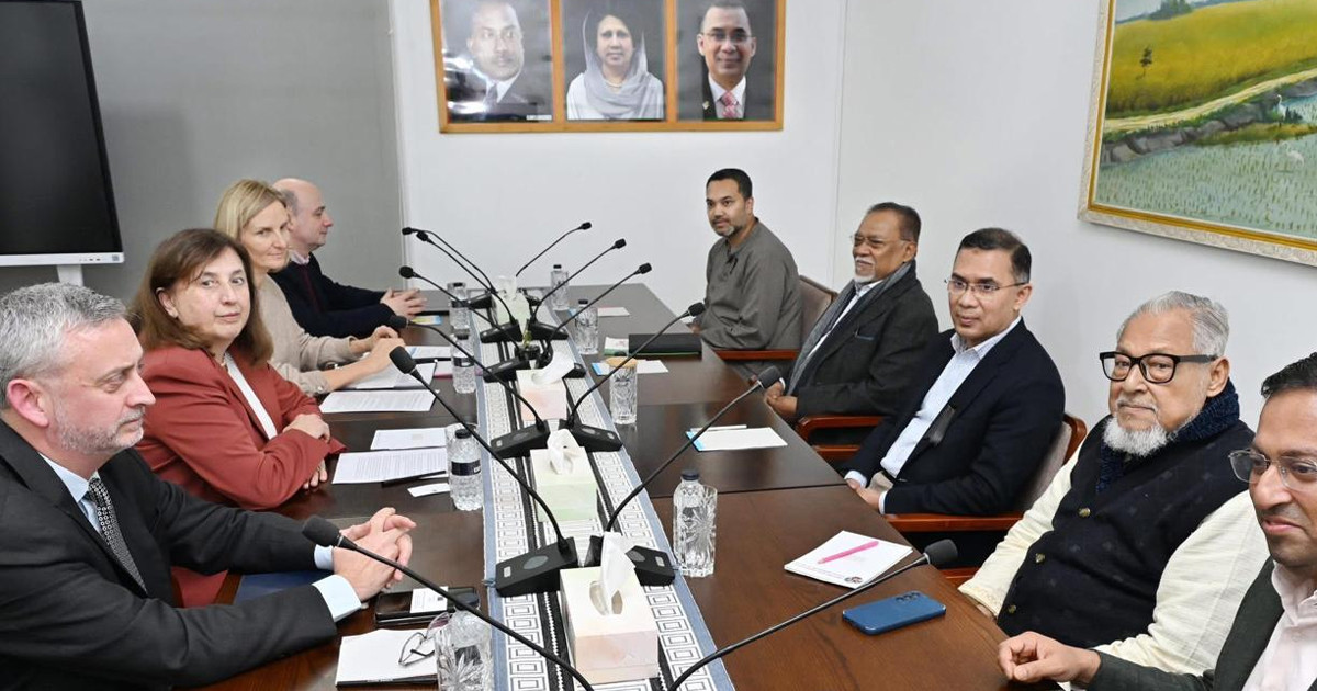 তারেক রহমানের সঙ্গে ইইউ প্রতিনিধি দলের বৈঠক