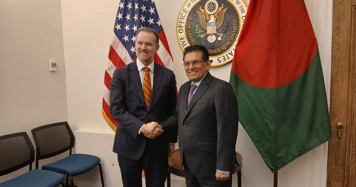 ওয়াশিংটনে নিরাপত্তা উপদেষ্টা, ২০ শতাংশ শুল্ক কমানোর প্রস্তাব