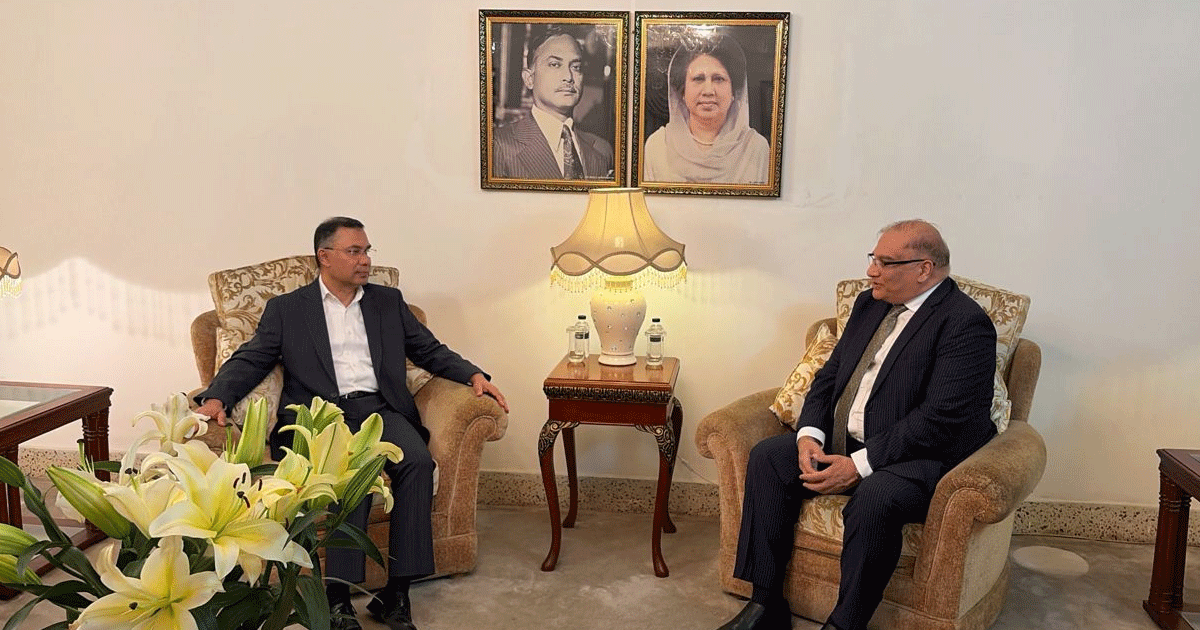 তারেক রহমানের সঙ্গে পাকিস্তান হাইকমিশনারের সাক্ষাৎ