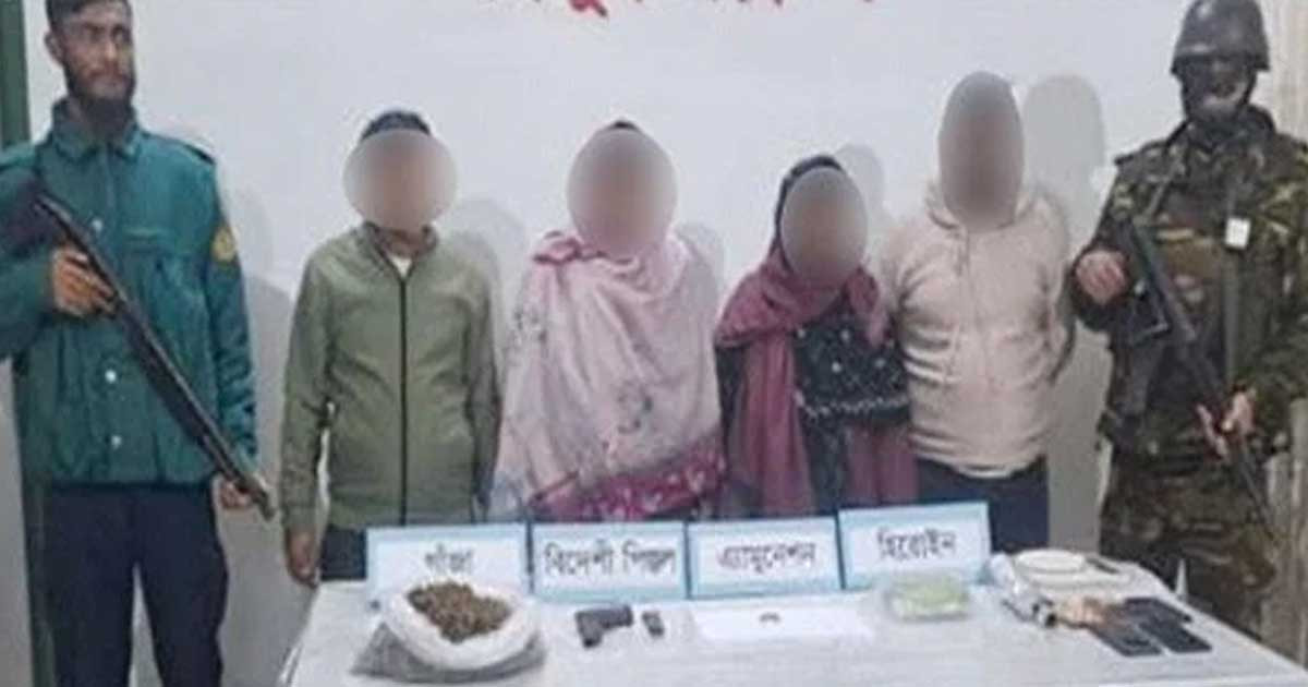 পল্লবীতে মাদকসহ গ্রেপ্তার ৪