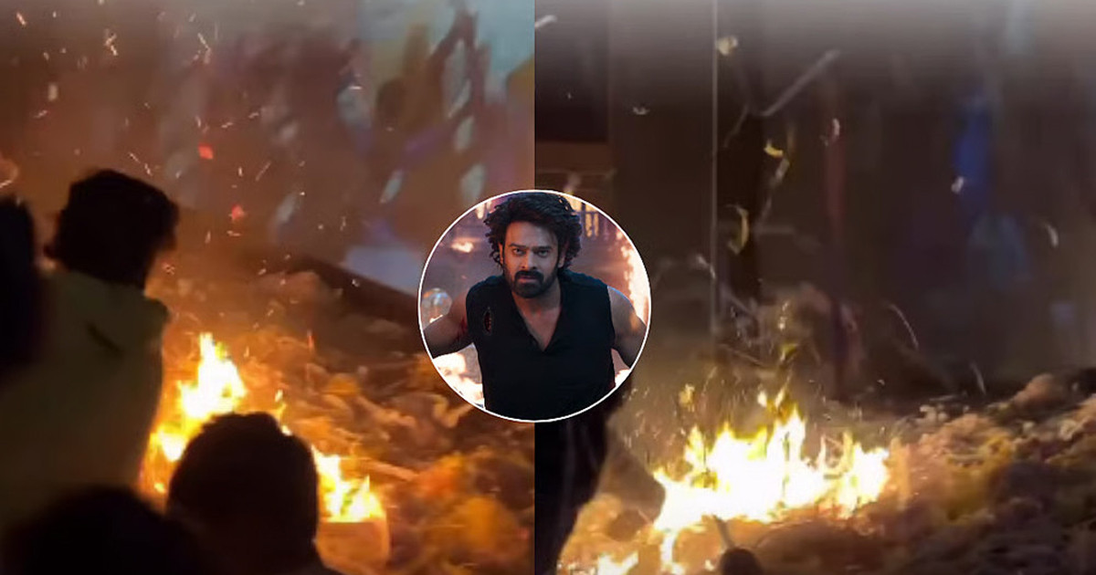 এবার প্রেক্ষাগৃহে আগুন জ্বালিয়ে উল্লাস প্রভাসের ভক্তদের!